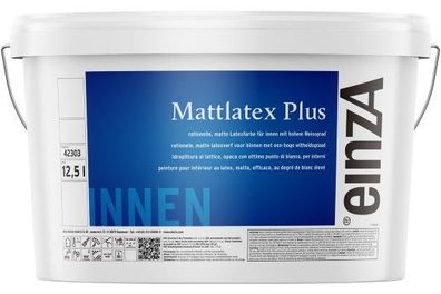 einzA Mattlatex Plus 12,5 Liter weiß