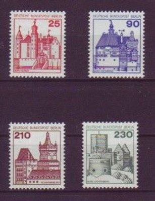 Berlin 1978 postfrisch MiNr. 587-590 Freimarken I Burgen und Schlösse