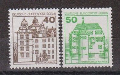 Berlin 1980 postfrisch MiNr. 614A-615A Freimarken I Burgen und Schlösse