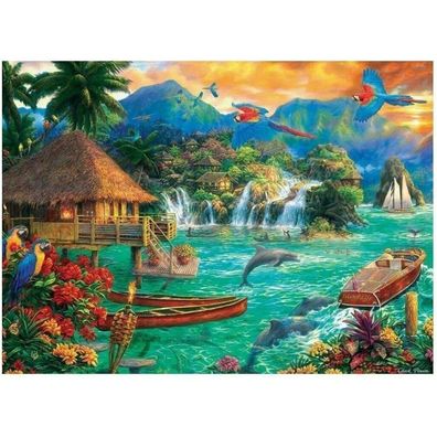 TREFL Puzzle Leben auf der Insel 3000 Teile