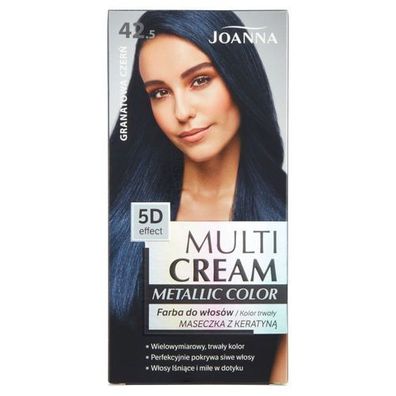 Joanna Professionelle Haarfarbe Multi Cream Metallic 42.5 fér Strahlende Granitschwar