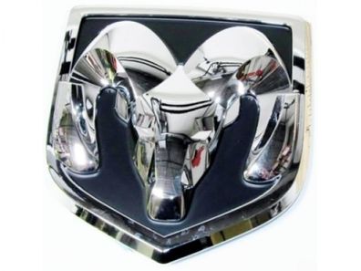 Emblem Ram Head chrome (Heckklappe) (139,7 x 152,4mm) (Mopar)