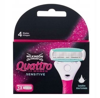 Wilkinson Sword Quattro for Women Sensitive Rasierklingen