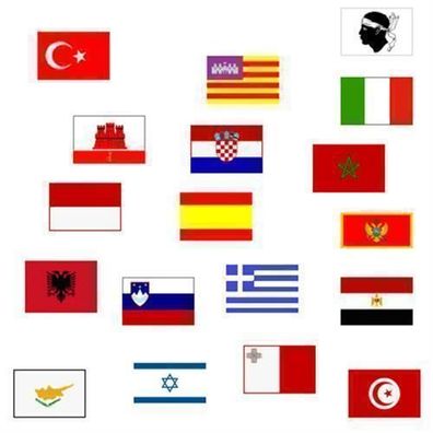Flagge 30 x 45 cm Kroatien, DVKR30