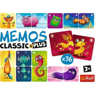 TREFL Classic&Plus Niedliche Monster 3in1