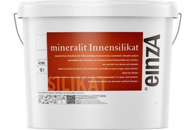 einzA mineralit Innensilikat 15 Liter weiß