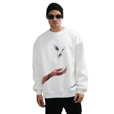 Basic Sweatshirt I Pullover Herren aus Baumwolle & Elastan I Basic für Sport und