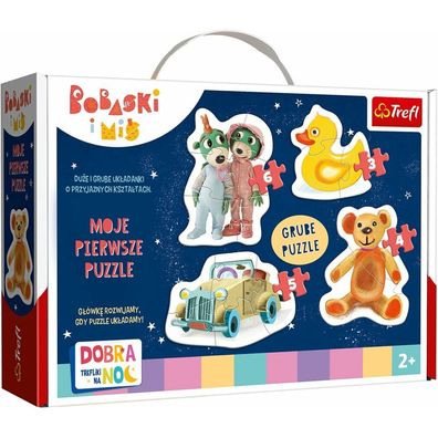 Baby-Puzzle Gute Nacht, Treblets 4in1 (3,4,5,6 Teile)