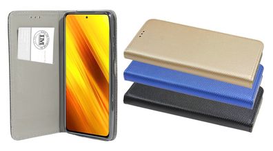 cofi1453® Buch Tasche "Smart" kompatibel mit XIAOMI POCO X3 NFC Handy Hülle Etui