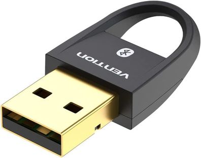 USB Bluetooth 5.0 Adapter Schwarz für Computer und Laptops, unterstützt 7 Geräte