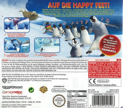 Happy Feet 2 WB Games Nintendo 3DS 2DS - Ausführung: mit OVP & Anleitung