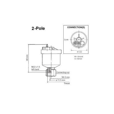 Veratron VDO Generator Drehzahl - Geschwindigkeit 340808001004G