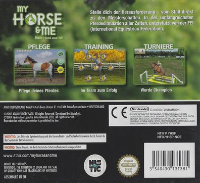 My Horse & me Atari Nintendo DS DSi 3DS 2DS - Ausführung: mit OVP