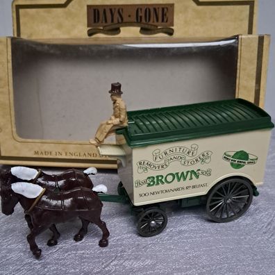 Transportwagen mit Pferde, Browns of Belfast, Days Gone / Lledo