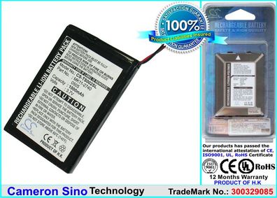 Ersatzakku - CS-TS002SL - Toshiba Gigabeat MEGF10 / MK11-2740 - 3,7 Volt 1000mAh