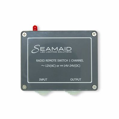 Seamaid Funk-Steuermodul – 1-Kanal-Modell mit 2-Knopf-Fernbedienung | 12V(AC) |