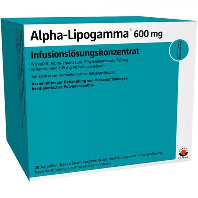 Alpha-Lipogamma 600 Infusionslösungskonzentrat