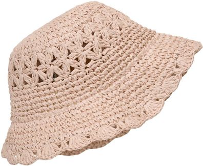 En Fant Kinder Hut Straw Hat w. Crochet Edge