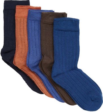 Minymo Kinder Strumpfhose Ankle sock-rib (5-pack)