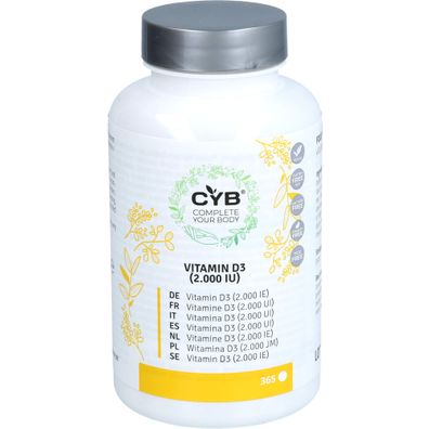 CYB Vitamin D3 2000 I.E. 365 hochdosiert