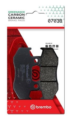 Brembo Bremsbelag Carbon-Keramik mit ABE 80,9 x 41,7 x 9,3