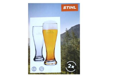 Stihl Biergläser Weizenbierglas 2er Set