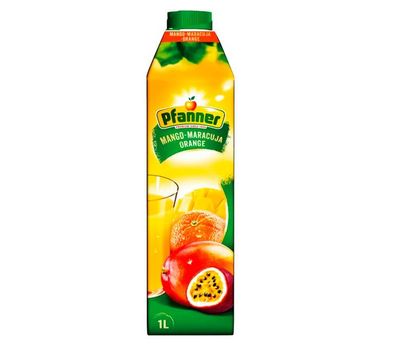 Mango-Orange-Maracuja Fruchtsaft 100% von Pfanner aus Österreich je 1 L - 3 Varianten