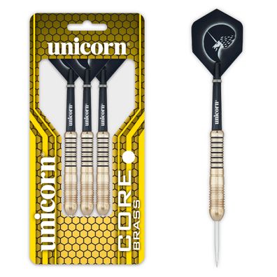 Unicorn Core Brass Steel Darts, 1 Satz / 24 Gr