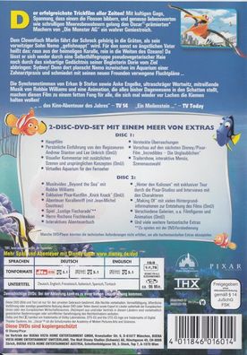 Nemo Findet Animation Filme Disney DVD 2003 Kinder Filme Familienfilm