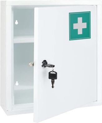 Tarmo Medizinschrank Hausapotheke Apothekerschrank Hängeschrank Weiß 32x36 Cm