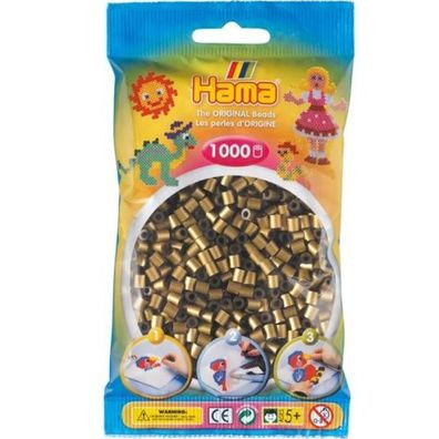 Hama® Bügelperlen Midi - Perlen Bronze 1000 Stück