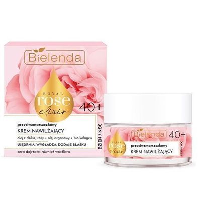 Bielenda Royal Rose Elixir Przeciwzmarszczkowy krem nawilÅ¼ajÄ?cy 40 + , 50ml