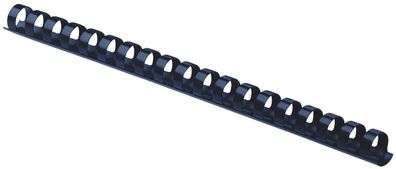 Q-Connect® 5346305 Plastik-Binderücken, 12 mm, für 95 Blatt, blau, 100 Stück