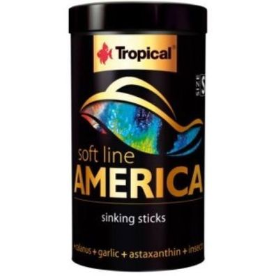 Tropical soft line America Size S 100ml - Cichlidenfutter Softgranulat MHD 04/23