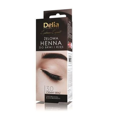 Delia Professionelle Gel-Färbemittel fér Augenbrauen und Wimpern - Dunkelbraun, 15ml