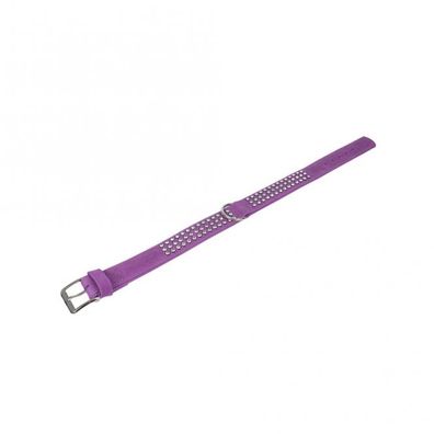 Karlie Buffalo Strass-Halsband - Violett - 3-reihig, 65cm/40mm