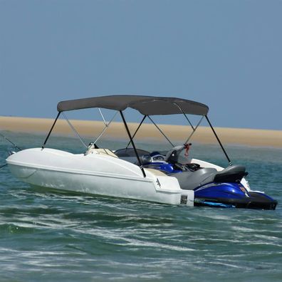 vidaXL 3-Bow Bimini Top Anthrazit 183x160x137 cm