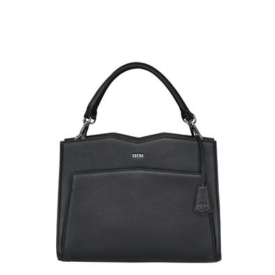 Businesshandtasche "Diamond Edition Shoulder Black 14" Leder