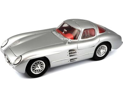 36898 Modellauto Mercedes 300SLR Coupe Uhlenhaut '55 (silber, Maßstab 1:18)