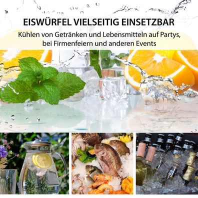 Eiswürfelmaschine / Eiswürfelbereiter / Edelstahl / Digital Plumpix A-Ware