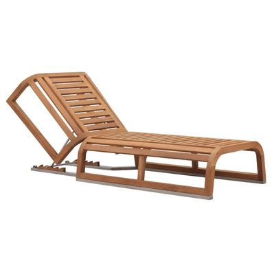 Gartenliege Alpes Teak Massivholz von Teako Design