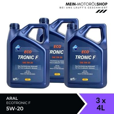 Aral EcoTronic F 5W-20 3x4 Liter