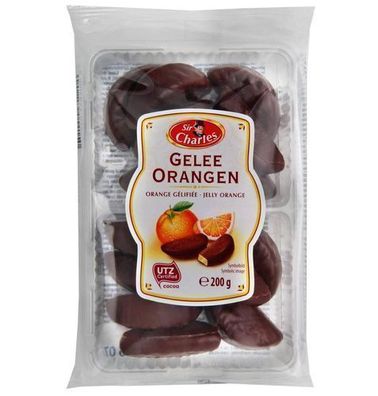 SirCharles Orange-Gelatine in Schokolade 200 g