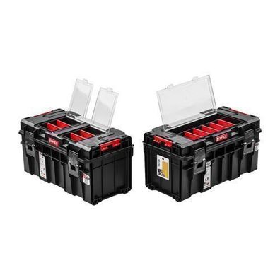 2x Werkzeugkoffer 45x26x23 Werkzeugbox Premium Werkzeugkasten PRO 500 QBRICK