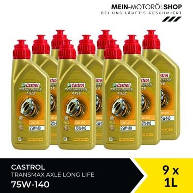 Castrol Transmax Axle Long Life 75W-140 9x1 Liter