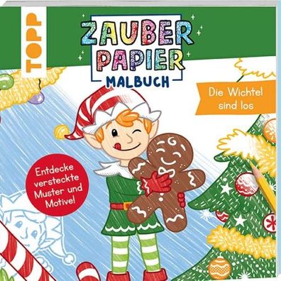 TOPP Zauberpapier Malbuch - Weihnachten Die Wichtel sind los