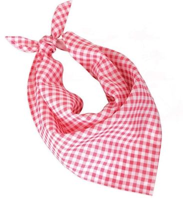 narrenwelt Dreiecktuch rosa/weiß Bayern Trachtentuch Halstuch Karotuch f. Dirndl
