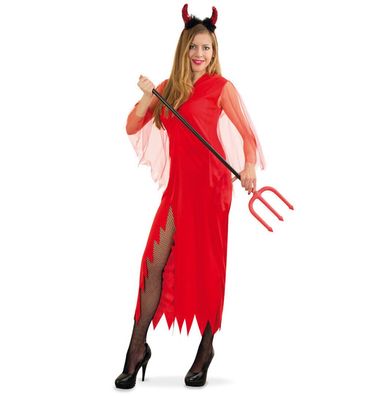 narrenwelt Kostüm Teufel Damen Kleid PB Größe S + M Halloween Karneval