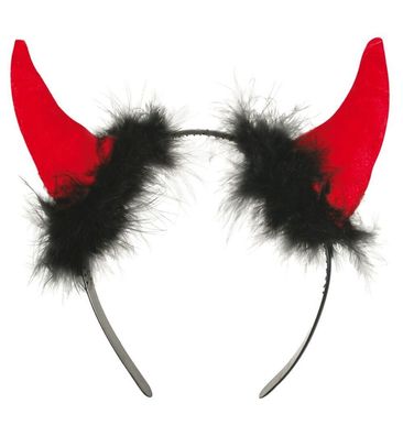 narrenwelt Teufelshörner Teufel Hörnchen Haarreif Halloween Kostüm Accessoires