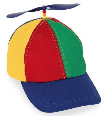 narrenwelt Basecap Propeller Cap Mütze bunt variable Größe 55-58 cm